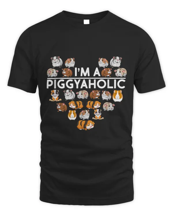 I am a Piggyaholic Guinea Pig Cute Piggy Pigs Pet Lover