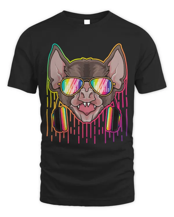 Music Bat Dj With Headphones Musical Bat Lovers 39