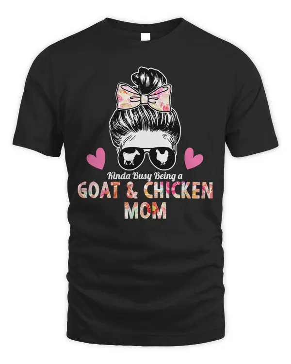 Chicken Chick Goat and chicken mom glasses Love farming Farm messy hair 197 Rooster Hen