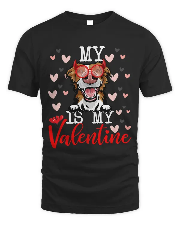 My Brittany Is My Valentine Paw Dog Puppy Lover