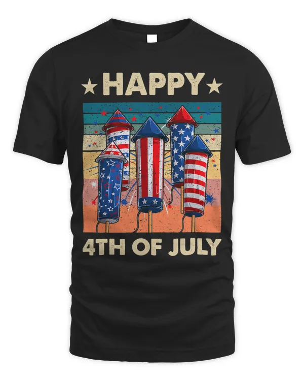 Happy 4th Of July American Flag Fireworks Patriotic Outfits