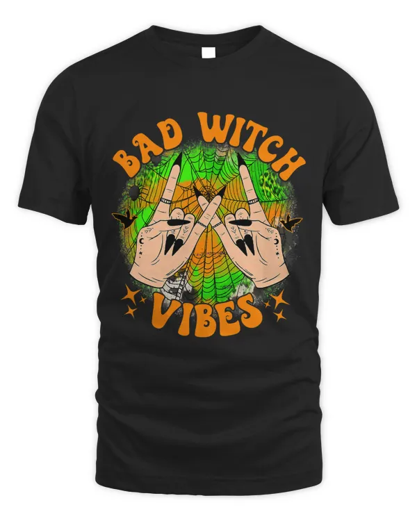 Bad Witch Vibes Halloween Costume Girls Women Feminist Witch 129