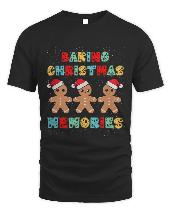 Baking Christmas Memories Gingerbread Men with Xmas Hats 215