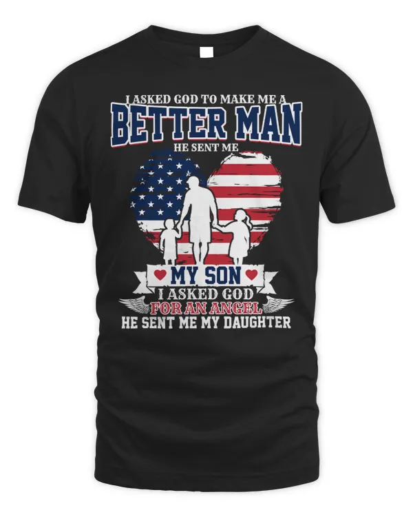 Father Grandpa Better Man SonDaughter Patriotic Family Best Dad 57 Family Dad