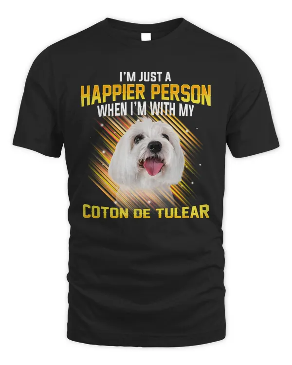 Dog Dog Coton De Tulear Im Just a Happier Person puppy animal