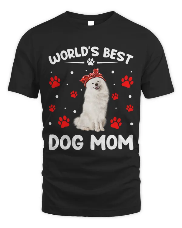 Worlds Best American Eskimo Dog Mom Funny Mothers Day
