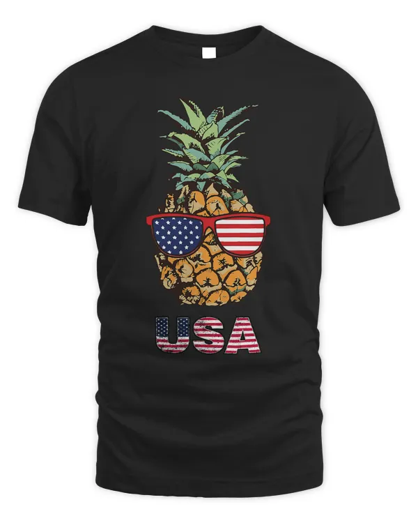 Happy 4th of july american flag patriotic usa flag pineapple