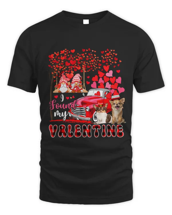 I Found Valentine Two Cute Chihuahuas Couple Gnomes Pickup