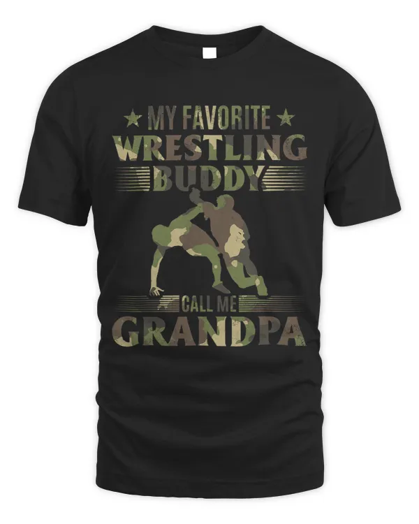 Mens Wrestling I My Favorite Wrestling Buddy call me Grandpa