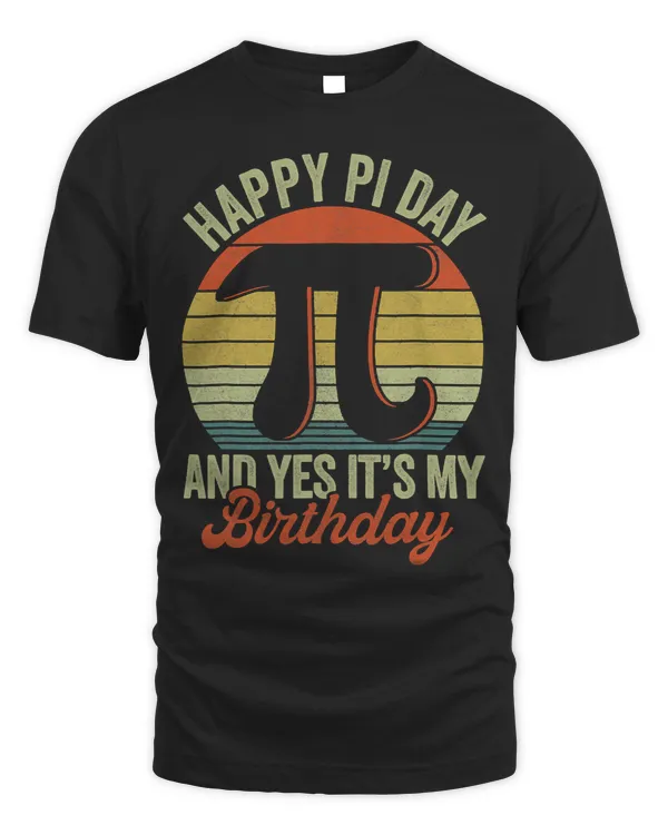 Happy Birthday Girl Boy Tshirt Math Geek Shirt Pi Day Kids