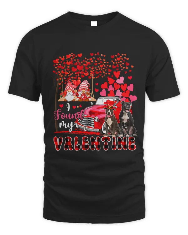 I Found Valentine Two Cute Pit Bulls Couple Gnomes Pickup
