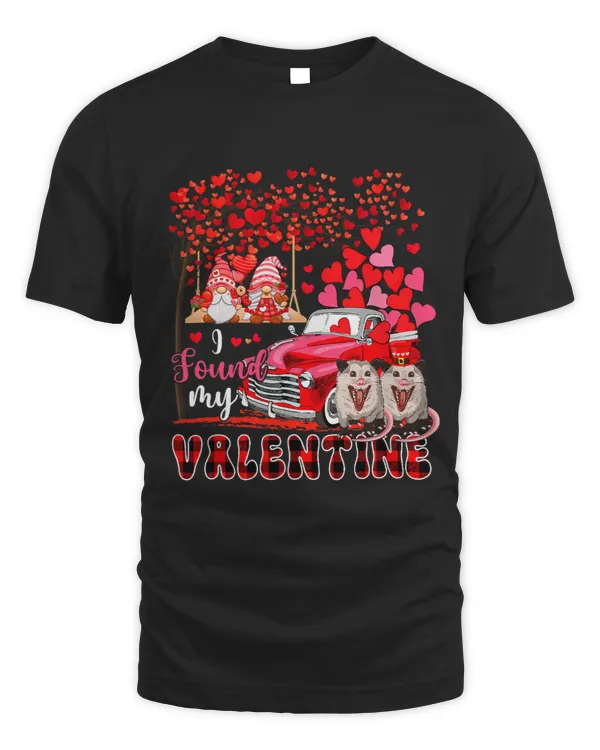 I Found Valentine Two Cute Possums Couple Gnomes Pickup