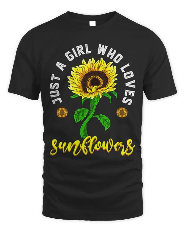 Yellow Flower Lover Women Just A Girl Who Loves Sunflowers 163