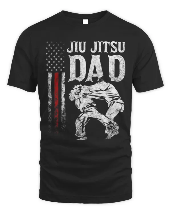 Mens Brazilian Jiu Jitsu American Flag Fathers Day US Sports 2
