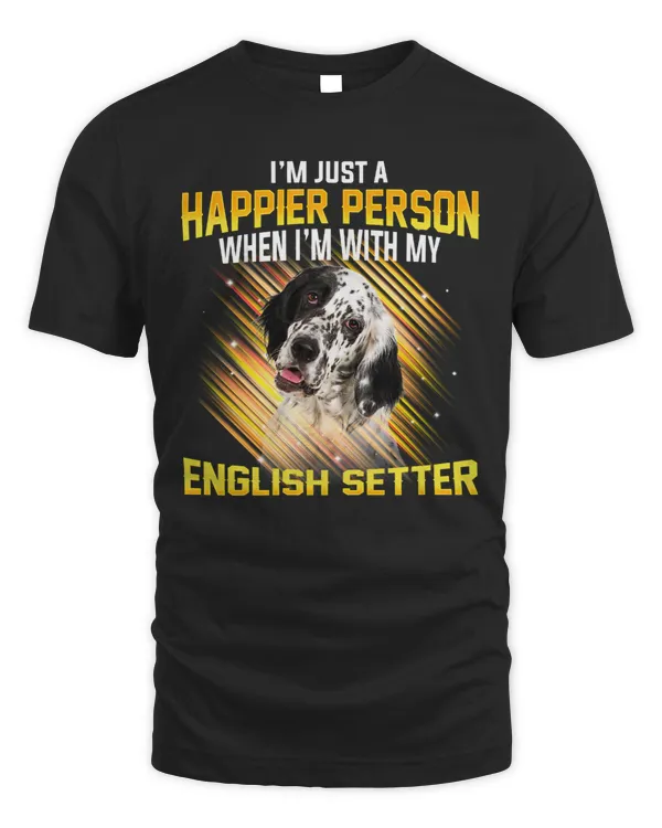 Dog English Setter Im Just a Happier Person puppy paw