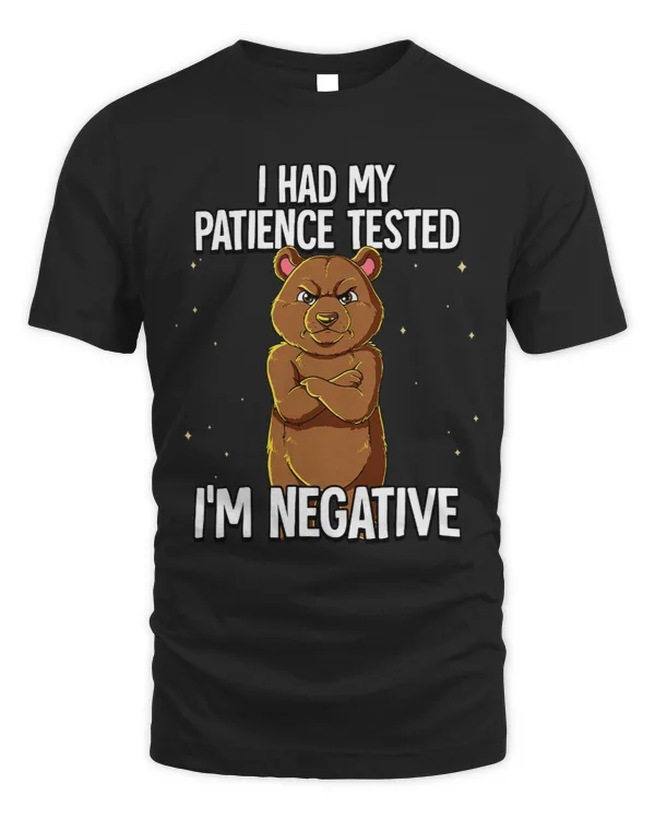 I Had My Patience Tested Im Negative Bear