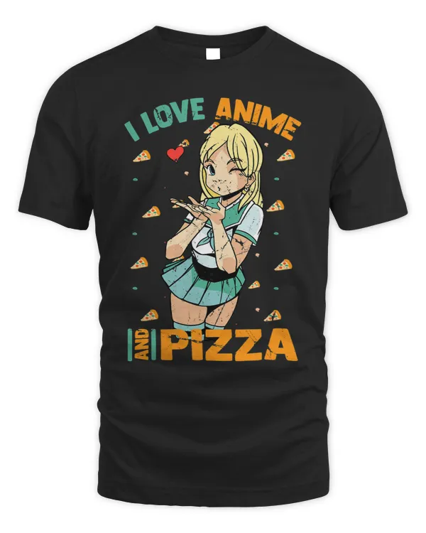 I Love Anime And Pizza Cute Kawaii Manga Otaku Girl