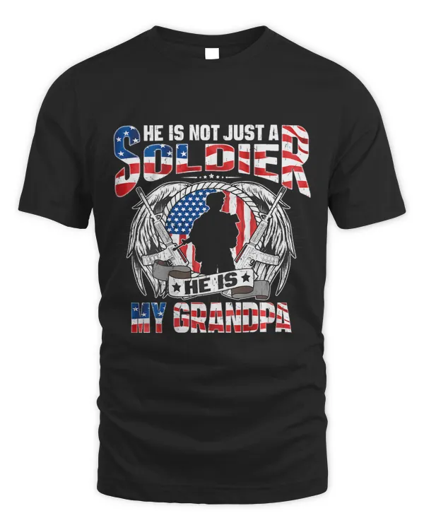 My Grandpa Is A Soldier Proud Army Grandson Granddaughter