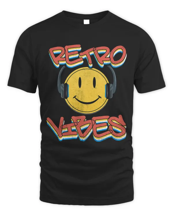Happy Face 80s Retro Clothing 80s Retro Tshirt 70s 80s