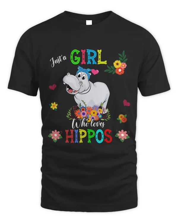Just A Girl Who Loves Hippos Cute Hippo Headband Lover