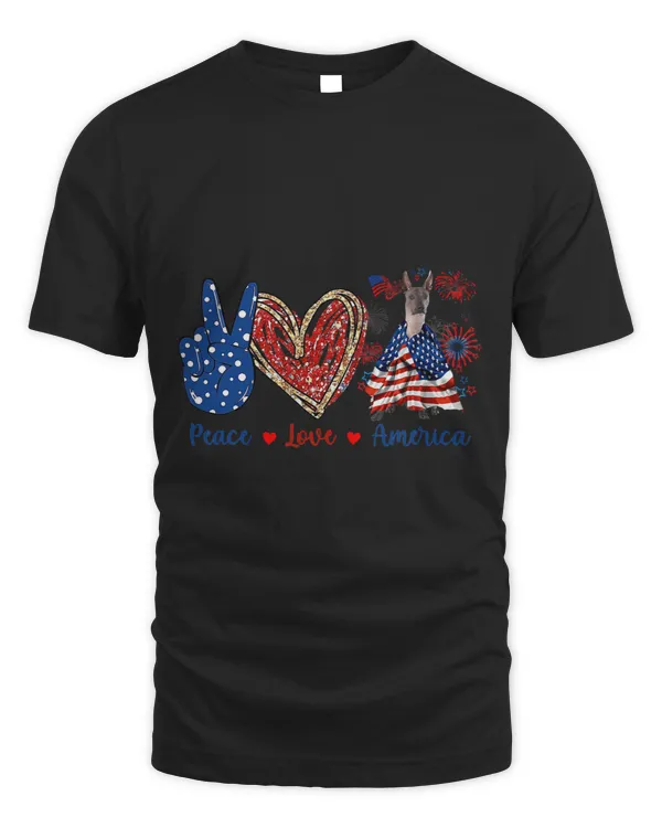Peace Love Xoloitzcuintli Dog Patriotic America Flag 4th
