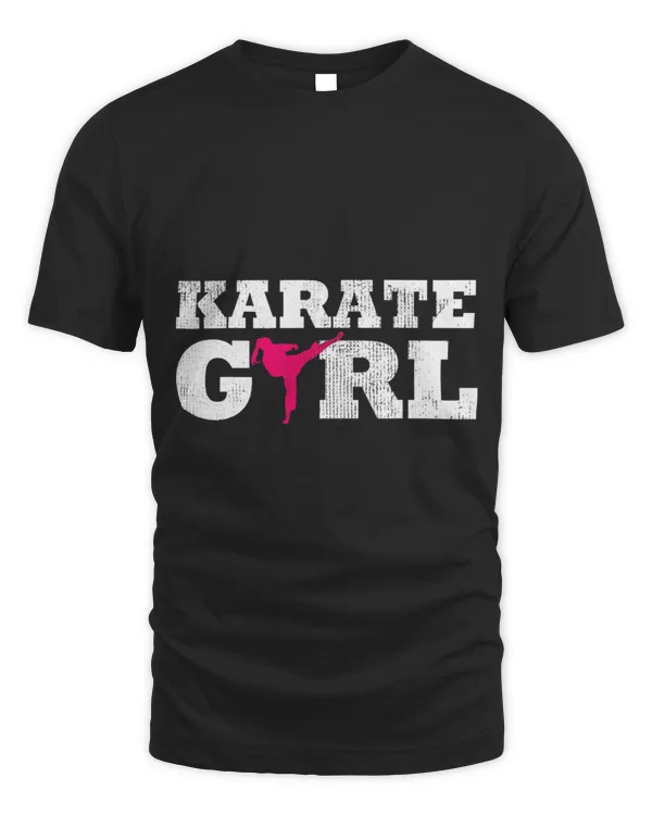 Karate Girl Player Silhouette Sport Gift