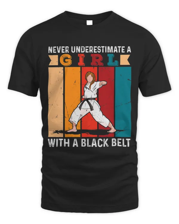 Karate Girl With A Black Belt Karate