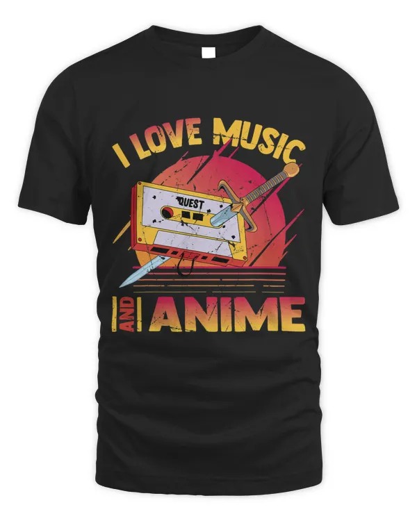 I Love Music And Anime Kawaii Cassette Tape Otaku