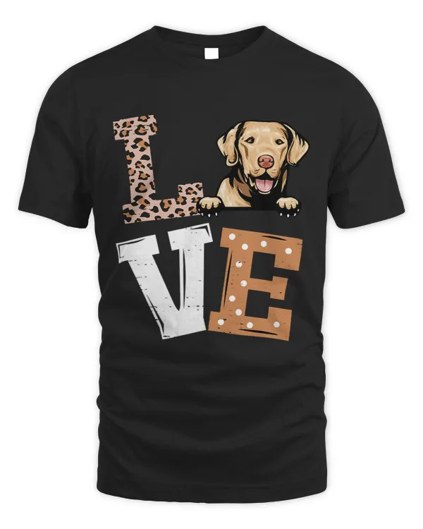 I Love My Chesapeake Bay Retriever Dog Lovers Leopard Print