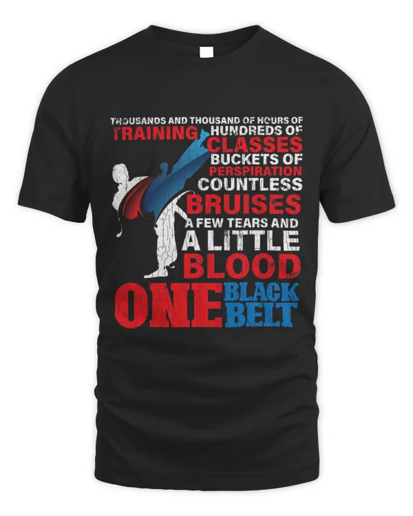 One Black Belt Funny Taekwondo Kung Fu Martial Arts Graphic