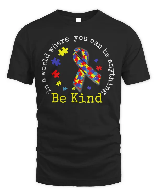 Autism Autistic Kindness In The World Ribbon Puzzle Pieces Autism Awareness Autism Awareness