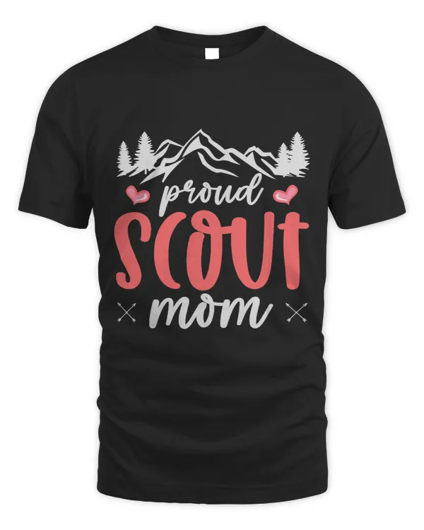 Proud Scout Mom Camping Adventure Outdoor Wildlife Scout