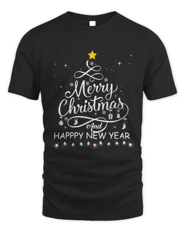 Merry Christmas And Happy New Year Tree Lights Xmas Pajamas95