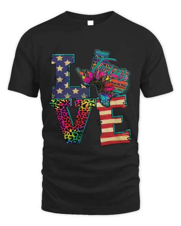 LOVE Texas serape Leopard tie dye sunflower