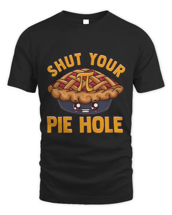 Pi Day Shut Your Pie Hole Funny Kawaii Pun Humor Joke