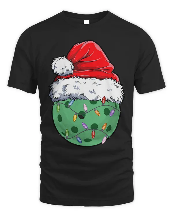 Pickleball Christmas Santa Hat Funny Xmas Holiday