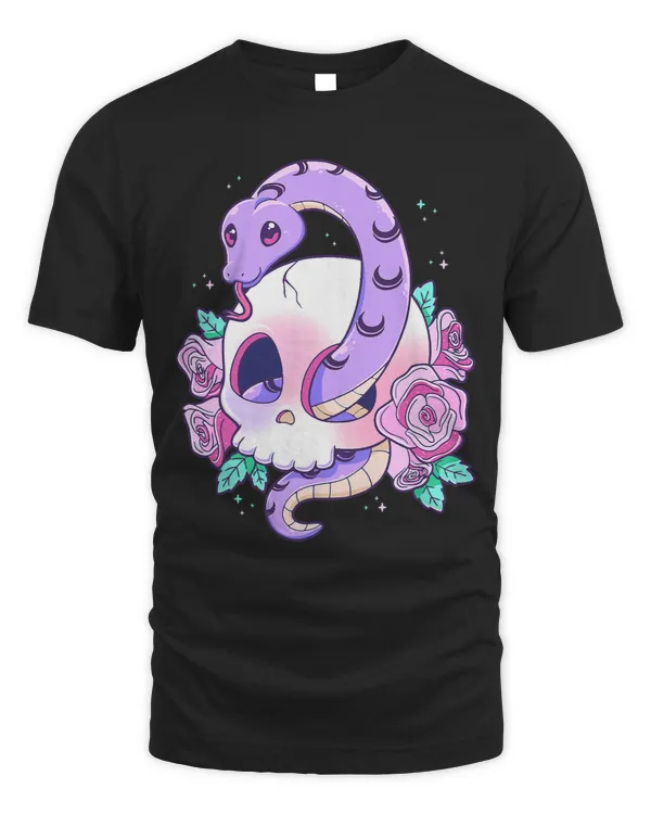 Kawaii Pastel Goth Creepy Serpent Snake Skull Demon Menhera