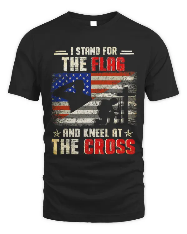 Mens I Stand For The Flag And Kneel At The Cross America