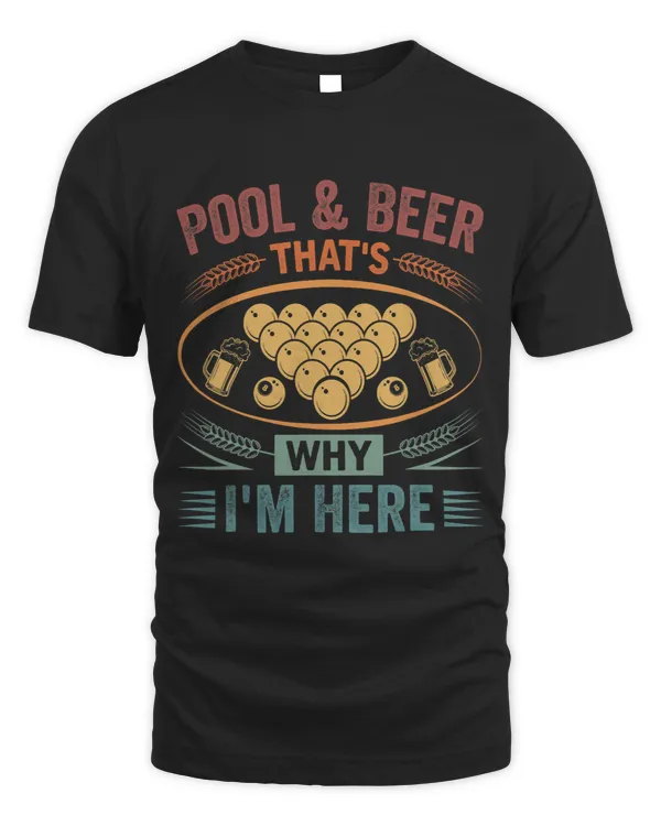 Pool Beer Thats Why Im Here Billiard Poolbillard 1