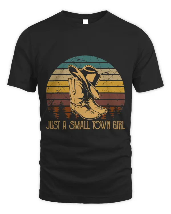 Just A Small Towns Girls TShirt Cowboys Boots Rodeo Western