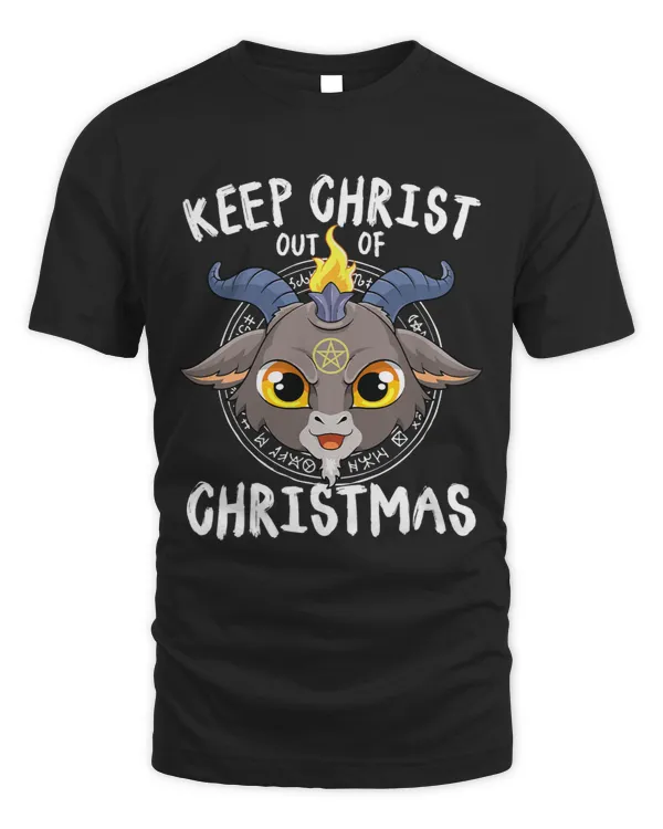 Keep Christ Out Of Christmas Satanic Baphomet Goat Demon