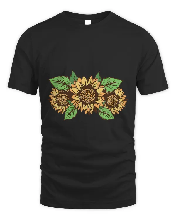 Leopard Flower Cool Fun Cartoon Retro Art