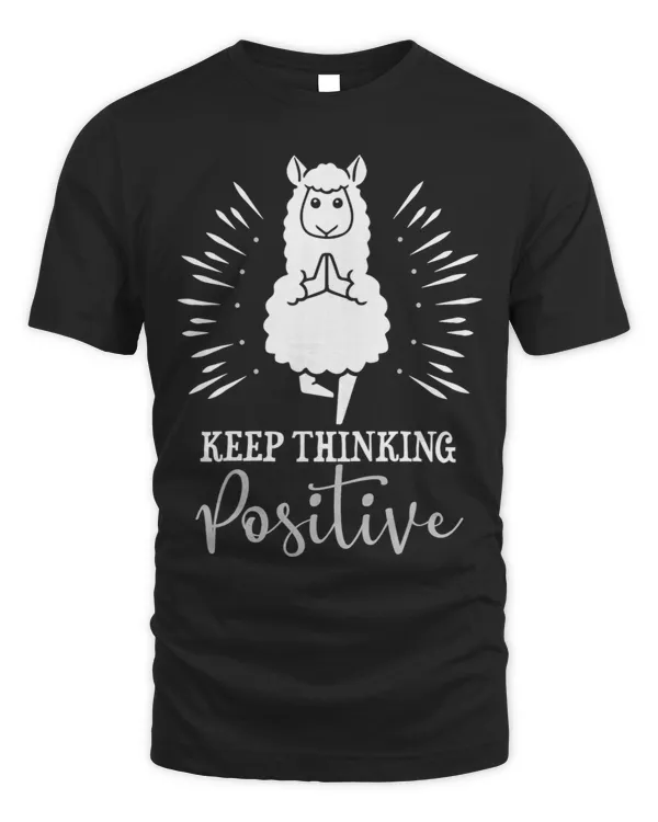 Keep thinking positive with Alpaca Lama for Yoga Meditation