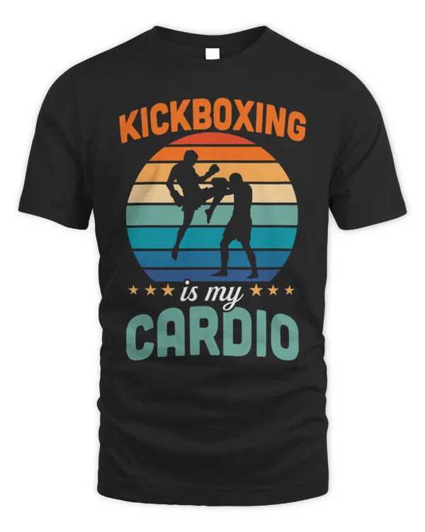 Kickboxing Is My Cardio Funny Vintage Retro Style Training