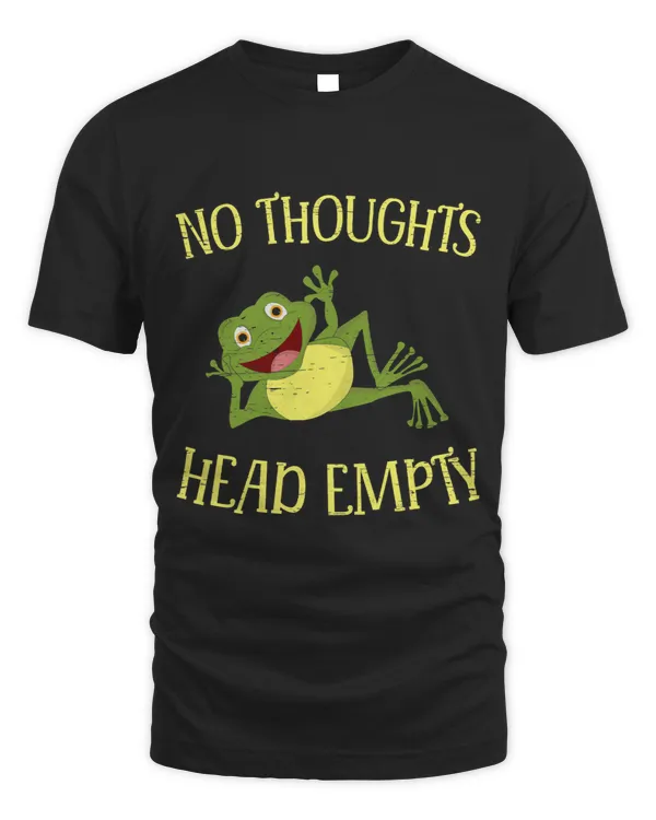 No Thoughts Head Empty for an Amphibians Animal Lover