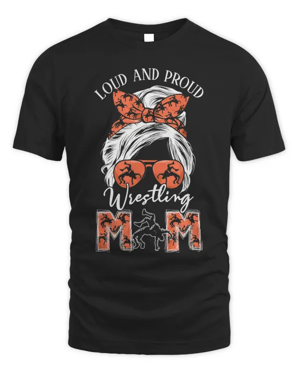 Loud And Proud Wrestling Mom Messy Bun For Wrestler Mom