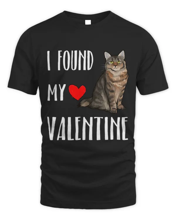 I Found My Valentine Day American Bobtail Cat Lover Gift