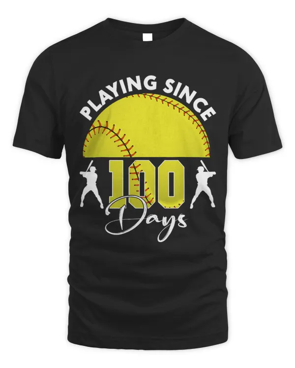 Playing Since 100 Days Of School Softball 100 Days Smarter