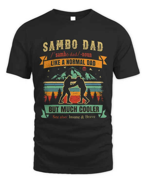 Mens Sambo DAD judo Wrestling Martial arts Retro vintage distress