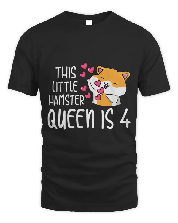 Kids Hamster Design for your 4 year old Hamster Queen Daughter